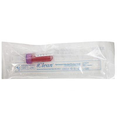 การสุ่มตัวอย่างไวรัสที่ใช้แล้วทิ้งที่ผ่านการฆ่าเชื้อในจมูก Iclean Nasopharyngeal Swab