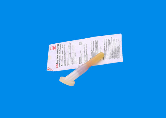 Chlorhexidine Gluconate CHG Applicator ด้ามจับโพลีเอทิลีนน้ำยาฆ่าเชื้อที่ออกฤทธิ์เร็ว