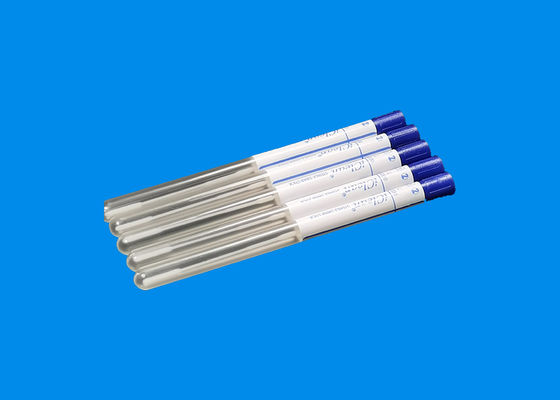 ตัวอย่างการทดสอบทางจมูก Swabs คอลเลกชันคอการขนส่งทางการแพทย์ด้วยหลอด