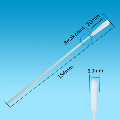 ด้ามจับ ABS Nasopharyngeal Oropharyngeal Swab Flocked Tapered Swab CM-FS916