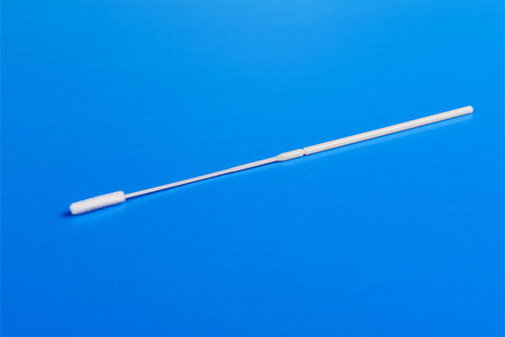 การสุ่มตัวอย่างการทดสอบการขนส่ง Dna ไนล่อน Flocked Throat Oropharyngeal และ Nasopharyngeal Swabs