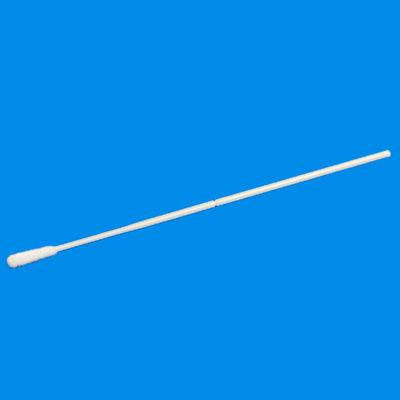 ไนล่อนยืดหยุ่น Flocked Plastic Nose Throat Swab คอลเลกชันตัวอย่างจมูกในช่องปาก CM-FS915