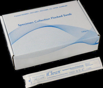 DNA Flocked Specimen Collection Swab Nylon Fiber Bacterial Culture Transport Swab 147mm