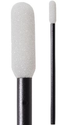 Cleanroom Mini บีบอัดหัวกลม Cleanroom Swabs CM-FS610