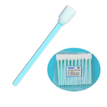 Lint Free Polyurethane Foam ปลายแบนฟองน้ำ Cleanroom Swabs CM-FS707