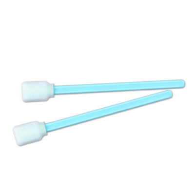 Lint Free Polyurethane Foam ปลายแบนฟองน้ำ Cleanroom Swabs CM-FS707