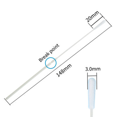 DNA Nasal Flocked Swabs Disposable Sampling Swab สำหรับ Nasopharyngeal