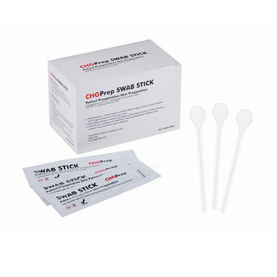 6ml CHG Swab Sticks 70% Alcohol และ 2% CHG Antiseptic Skin Prepping Foam Swab