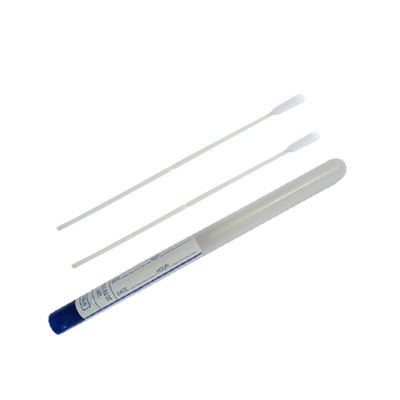 ตัวอย่างการทดสอบทางจมูก Swabs คอลเลกชันคอการขนส่งทางการแพทย์ด้วยหลอด