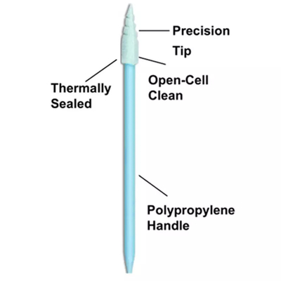 CM FS751 โฟมทิปคลีนรูม Swabs Lint Free Pointed Spiral Head Foam