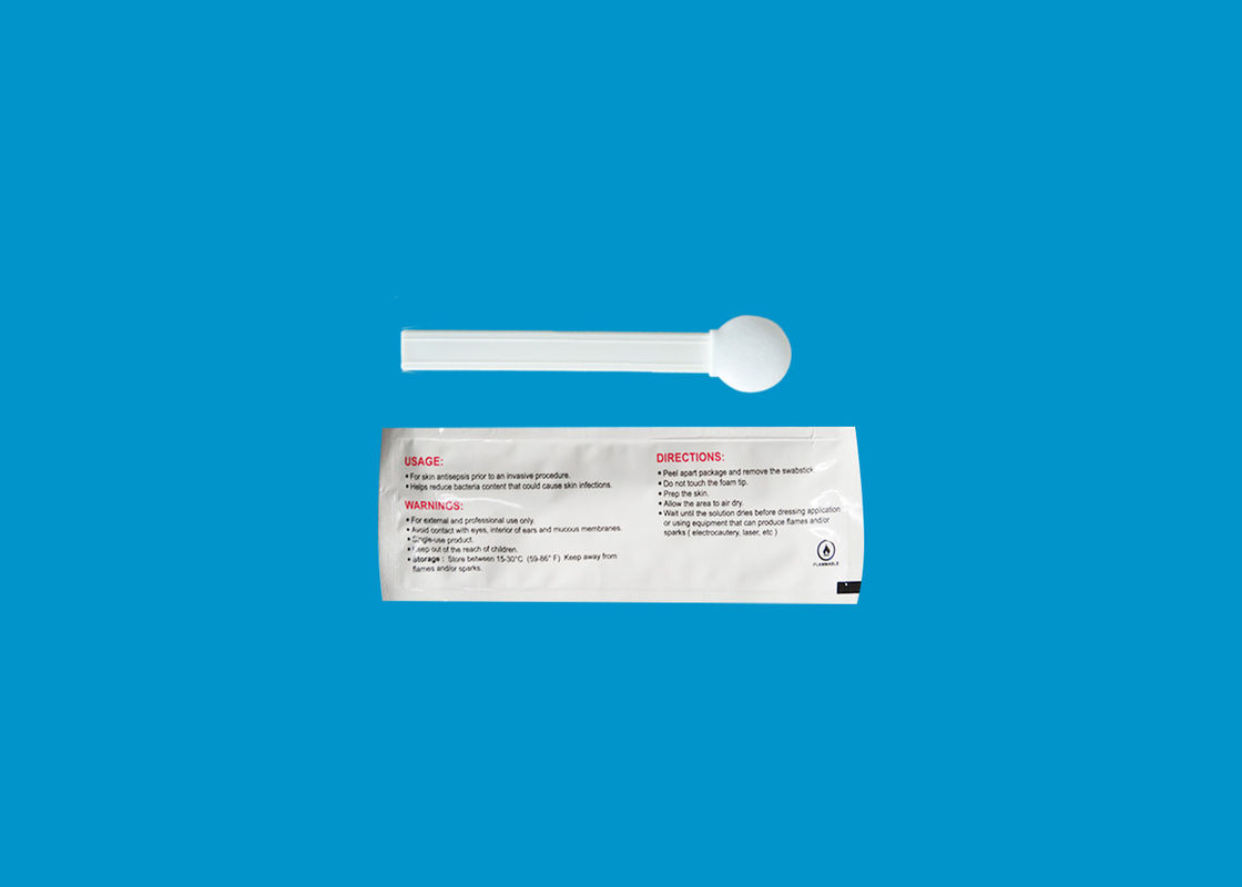 6ml CHG Swab Sticks 70% Alcohol และ 2% CHG Antiseptic Skin Prepping Foam Swab