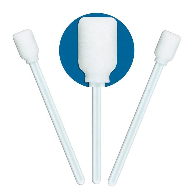CM-FS707W ปลอดฝุ่น Cleanroom Swabs Square สี่เหลี่ยมผืนผ้าหัวฟองน้ำโฟม Tip Swab Stick